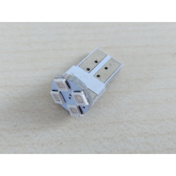 T10 DİPSİZ LED AMPUL (4 ÇİPLİ) MAVİ 12V (2ADET FİYATI) T10 GÖSTERGE, PARK, SİNYAL, PLAKA AMPULU - 2
