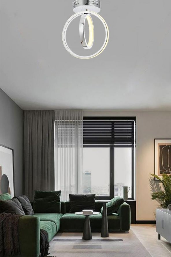 Eray Aydınlatma 1909-1 Plofonyer Krom Tekli Led Avize - Resim 2