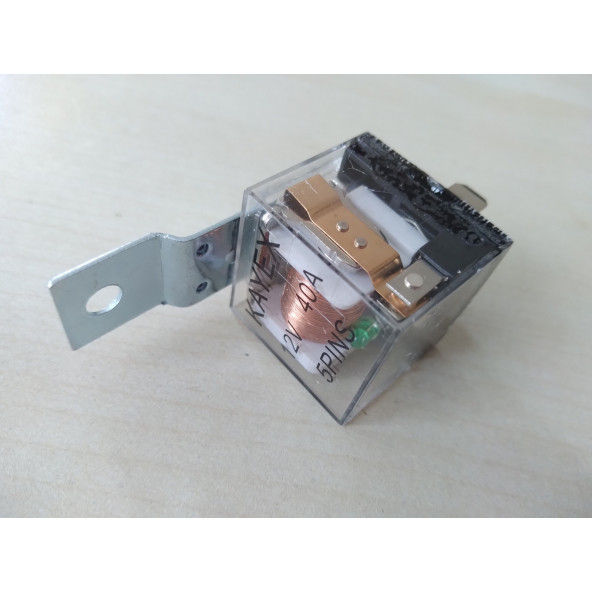 KAYEX MİNİ ROLE 5 FİŞLİ (12V 40 AMPER) ŞEFFAF (BAĞLANTI APARATLI) - 2