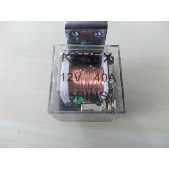 KAYEX MİNİ ROLE 5 FİŞLİ (12V 40 AMPER) ŞEFFAF (BAĞLANTI APARATLI) - 3