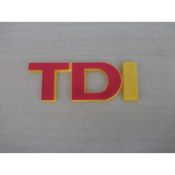 TDI BAGAJ YAZISI KIRMIZI-SARI (PLASTİK) TDI ARMASI, TDI YAZISI, TDI LOGOSU