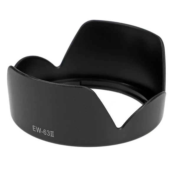 Ayex EW-63II Parasoley, Canon EF 28mm f/1.8 ve EF 28-105mm f/3.5-4.5 II USM ile Uyumlu Lens Hood ürün görseli 1