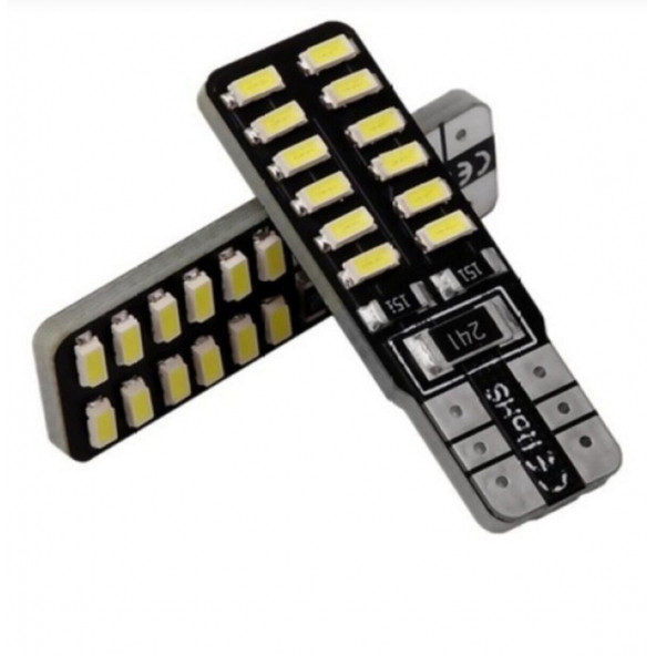 T10 Led 24 Ledli 10 ADET Metal Ultra Beyaz Park Plaka Tavan Ampulü - 2