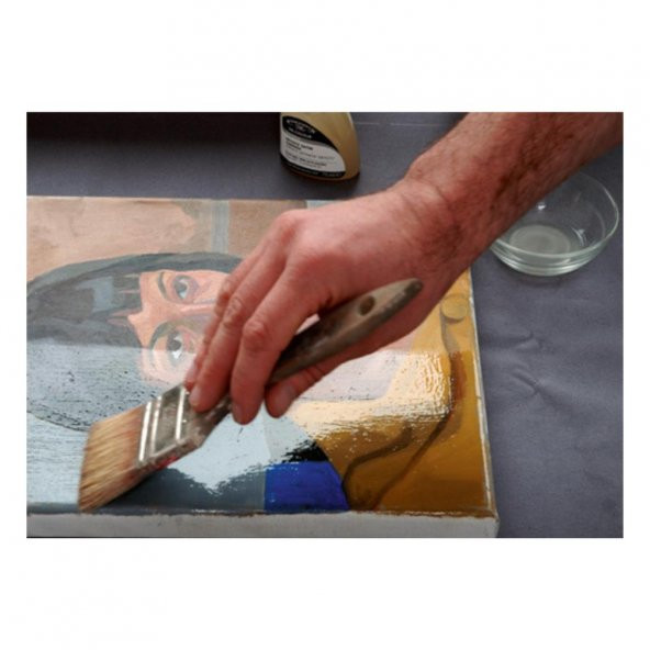 Resim Verniği 250 ml Su Bazlı 1 adet Resim Parlatıcı Vernik 250 ml 1 Adet - 2