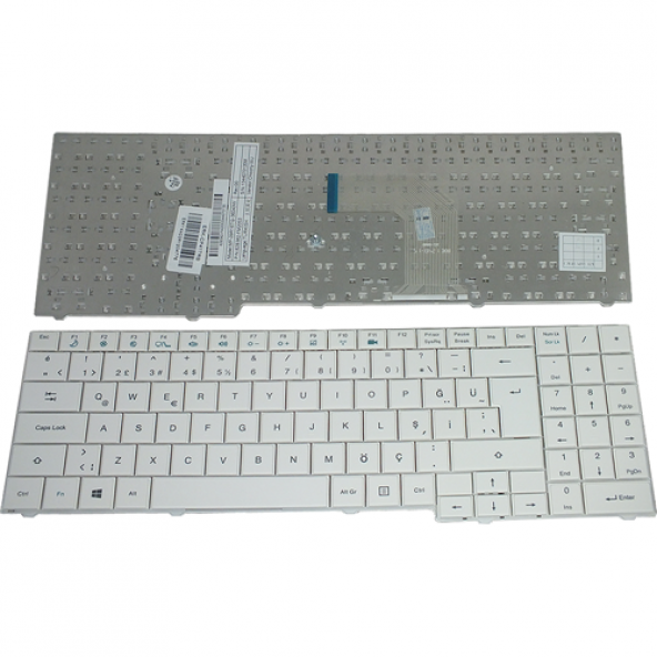 Casper CMA.2410-4L05B CMA.2450-4L05B-B Notebook Klavye (Beyaz TR)