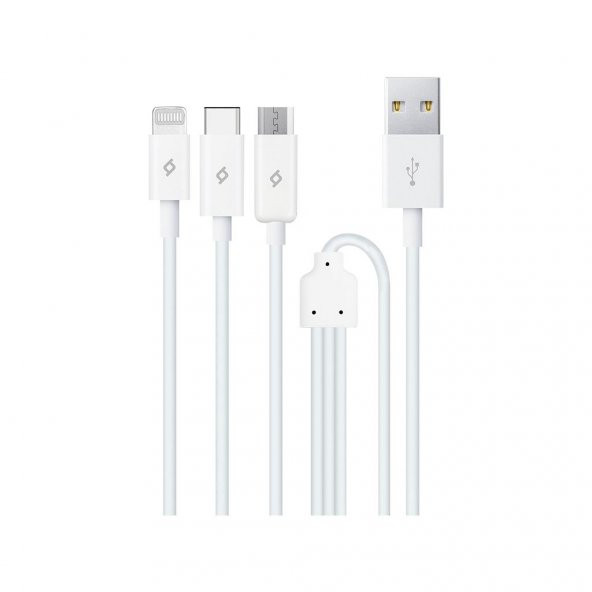 Ttec Trio Şarj Kablosu Micro USB Ligthining Type-C - 2DK7521