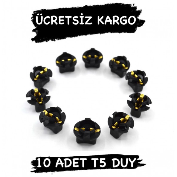 T5 Ampul Gösterge Ve Panel Duyu 10 Adet