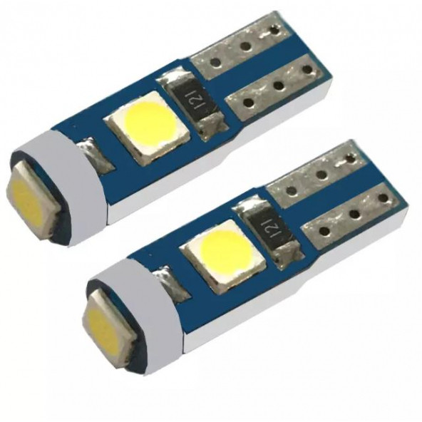 T5 Led BEYAZ Oto Kilometre Kadran Ambians Aydınlatma Ampulü 10 Adet - 3