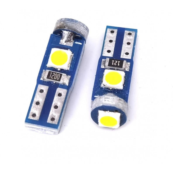 T5 Led BEYAZ Oto Kilometre Kadran Ambians Aydınlatma Ampulü 10 Adet - 4