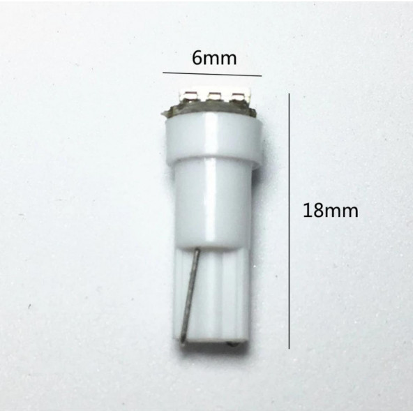 T5 Led 10 ADET Oto Kilometre Kadran Ambiyans Aydınlatma Ampulü BEYAZ RENK - 2