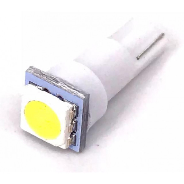 T5 Led 10 ADET Oto Kilometre Kadran Ambiyans Aydınlatma Ampulü BEYAZ RENK - 4