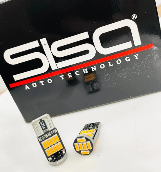 T10 Led 26 Ledli W5w Canbus Metal Ultra Power Turuncu Park Plaka Tavan Ampulü - 2