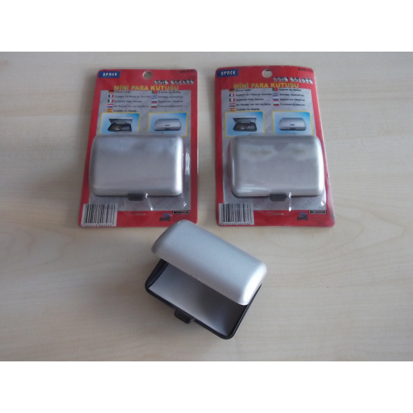 Bozuk Para Kutusu Gri (ARAÇ, EV, OFİS) Anahtarlık Ve Çok Amaçlı Toka Takı Kutusu, Anahtar Kutusu - 2