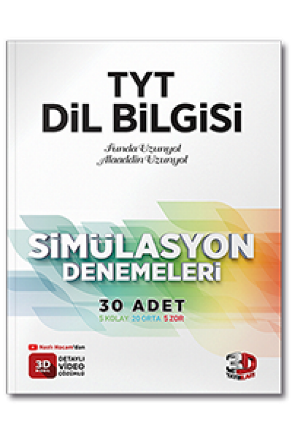 TYT Dil Bilgisi Simülasyon Denemeleri Detaylı Video Çözümlü 3D Yayınları