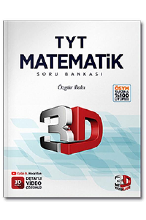 TYT 3D Matematik Tamamı Video Çözümlü Soru Bankası 3D Yayınları - 1