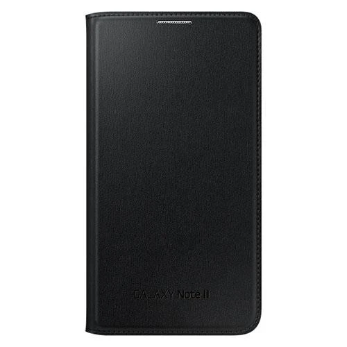 Samsung Galaxy Note 2 Kılıf Orjinal Flip Wallet - Siyah EF-NN710B - Resim 10