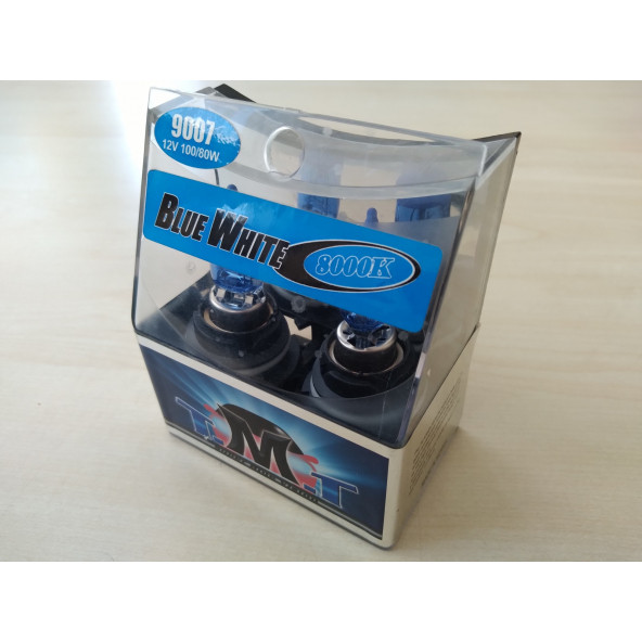 TMT 9007 AMPUL BEYAZ IŞIK 12V 100W HELOGEN (2 ADET) (9007 FAR AMPULÜ) FAR LAMBASI, ZENON, XENON - 2