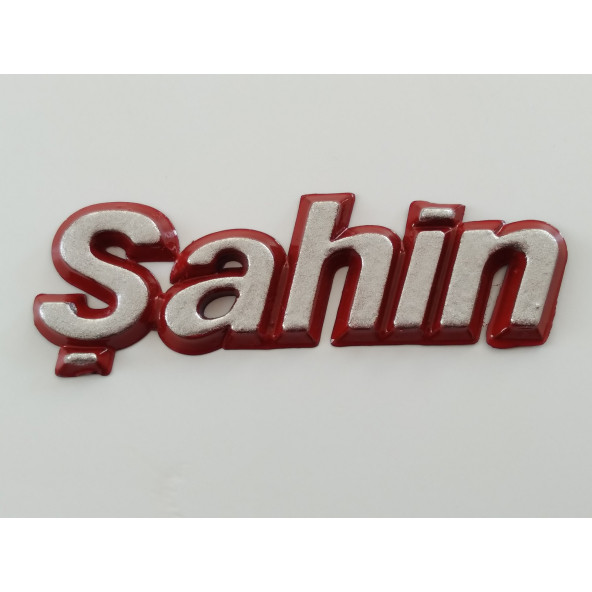 ŞAHİN YAZISI RENKLİ KIRMIZI - ŞAHİN BAGAJ YAZISI (ŞAHİN BAGAJ LOGOSU)