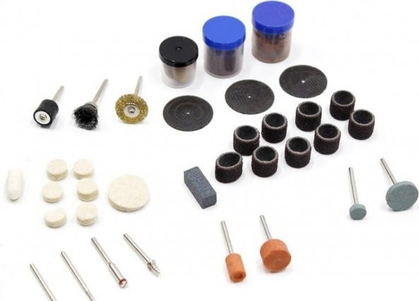 Taşlama Zımpara Seti - 105 Parça Gravür Oyma Dremel Taşlama Zımpara Aksesuar Uc Seti Hobi Aletleri - 3