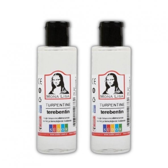 Terebentin Kokusuz ve Yağlı Boya İnceltici 70 ml 2 Adet Mona Lisa Terebentin Fırça Temizleme Kokusuz ve Yağlı Boya İnceltici ürün görseli