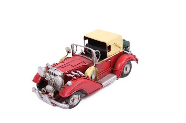 El Yapımı Dekoratif Metal Araba - 3