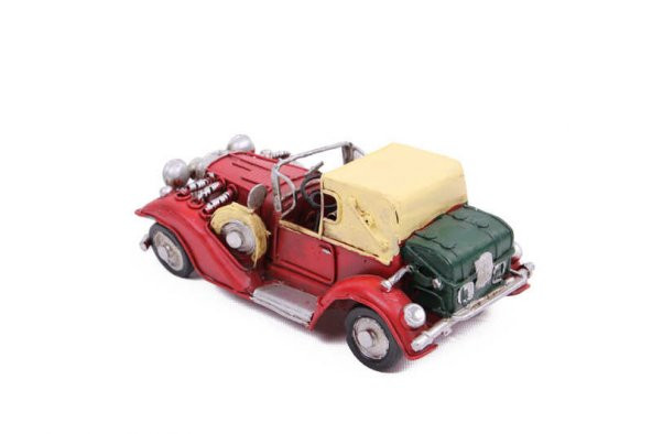 El Yapımı Dekoratif Metal Araba - 4