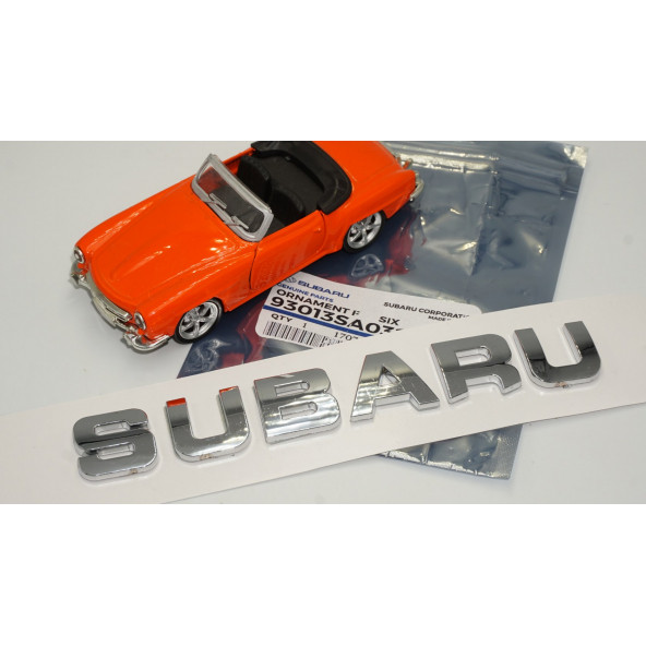 Subaru Krom ABS 3M 3D Bagaj Yazı Logo Orjinal Ürün - 6