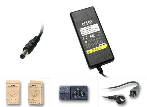 12V 6A 72W AC-DC Endüstriyel Desktop Adaptör RETRO ürün görseli 1