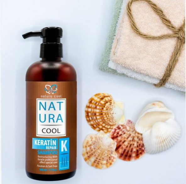 Natura Cool Keratin Saç Bakım Şampuanı 500 ml. - 1