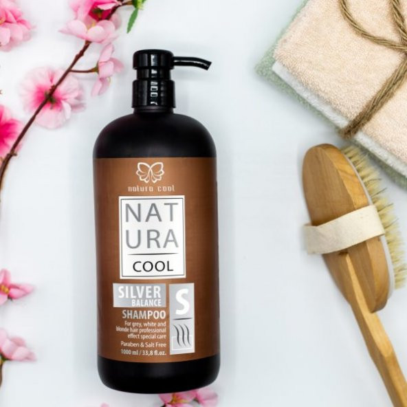 Natura Cool Silver Saç Bakım Şampuanı 1000 ml.