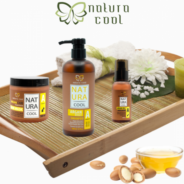 Natura Cool Argan Saç Bakım Seti - 4