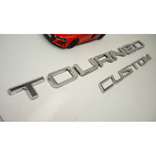 Ford Tourneo Custom 2014+ 3M 3D Parlak Krom ABS Bagaj Yazı - Resim 3
