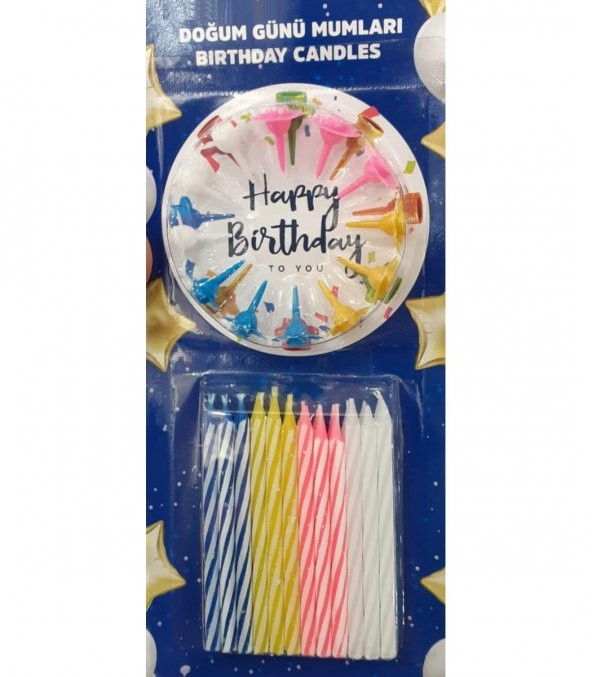 Doğum Günü Pasta Mumu 24lü - 2