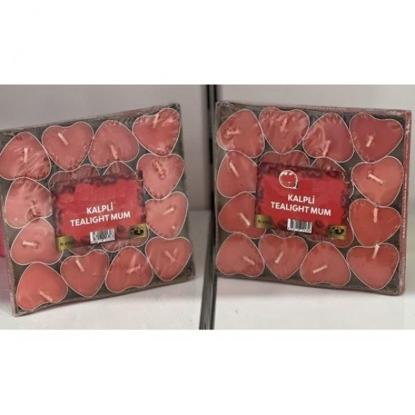 Mum Tea lights 32ad KALP Şekilli - 7