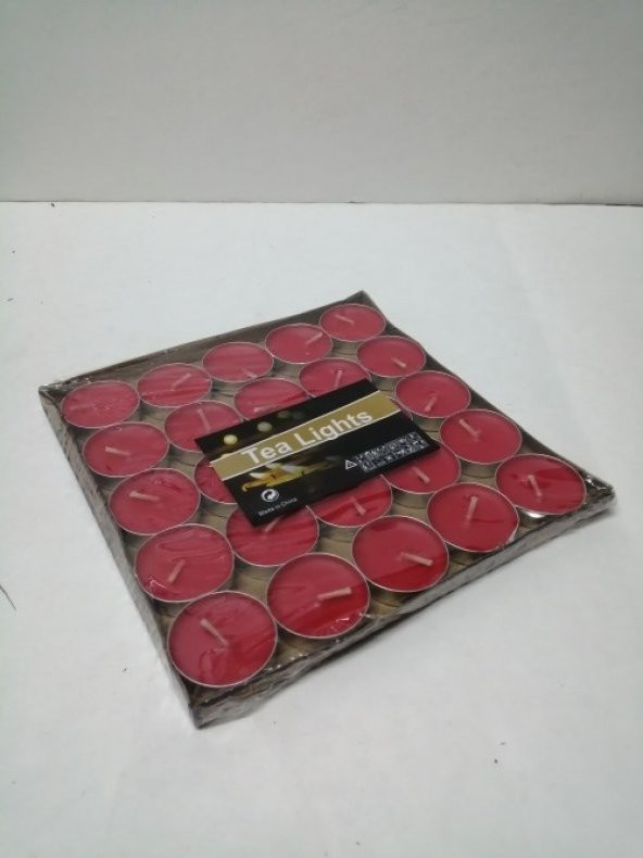 Mum Tea lights  50ad  kırmızı - 2