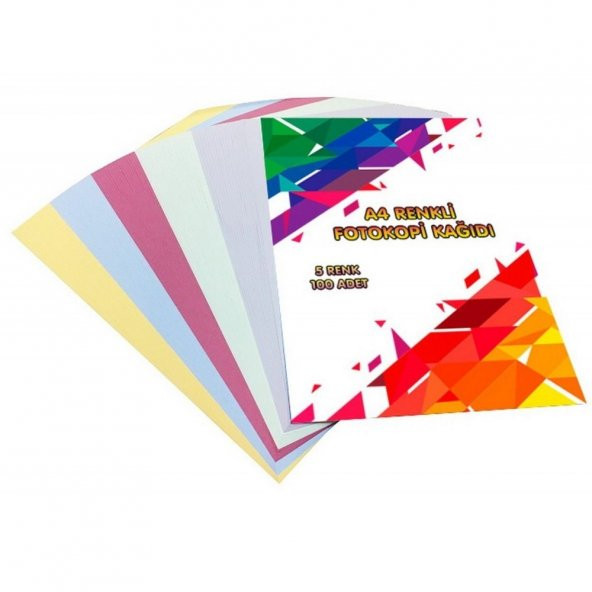 Renkli Fotokopi Kağıdı 100 Lü