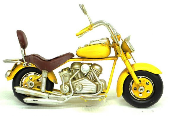 El Yapımı Sarı Motosiklet