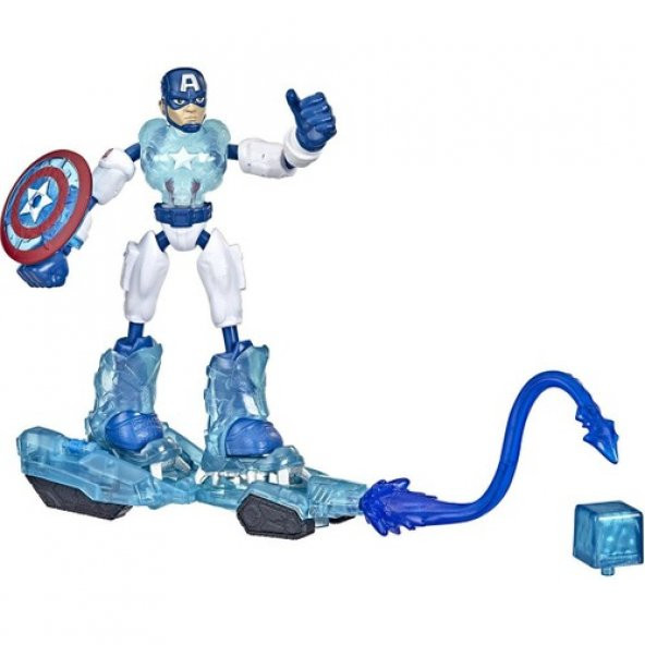 Hasbro F5868 Avengers Bend Flex Captain America Buz Görevi - 2