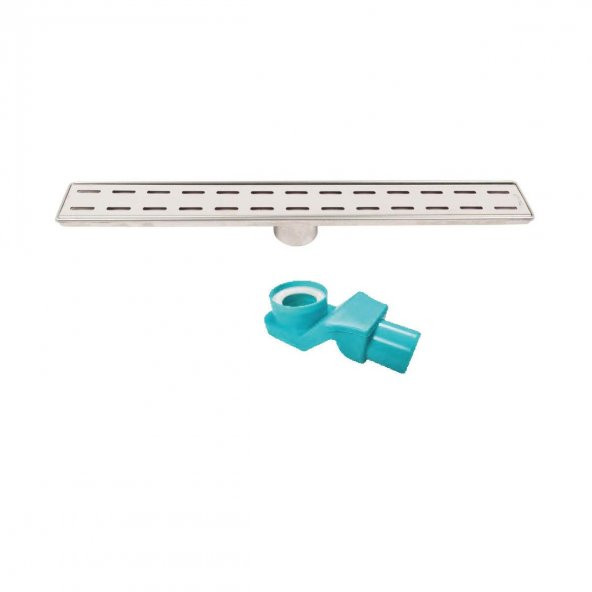 Sukar Line 6 Slot 60 cm Izgaralı Krom Duş Kanalı ve S Tipi Sabit Çıkış Gövdesi 1156-1066000-01