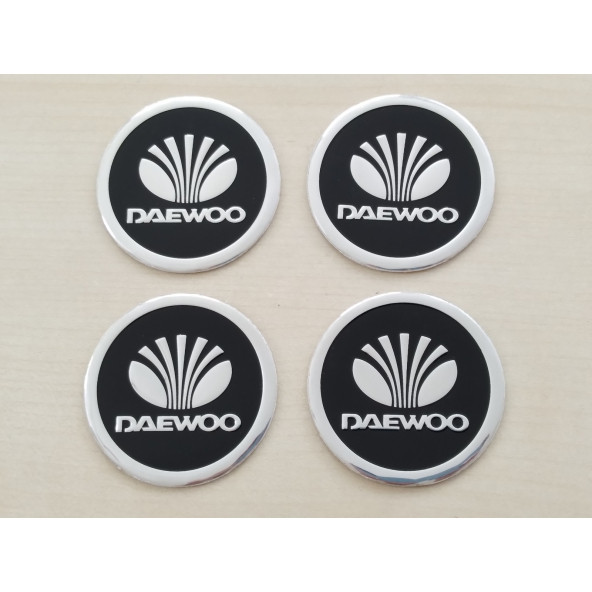 DAEWOO JANT GÖBEK ARMASI Alüminyum 6cm (Daewoo logo) DAEWOO jant göbeği - DAEWOO jant arması NO-2
