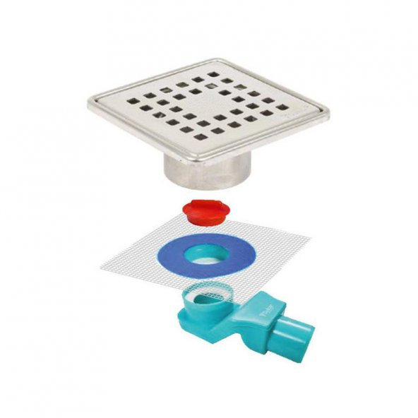 Sukar Line 9 10x10 Izgaralı Yer Süzgeci Ø50 Çap 1153-0031099-01