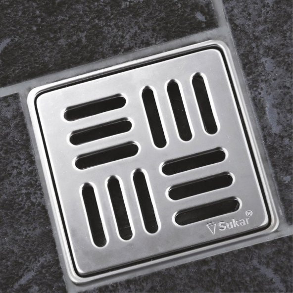 Sukar Line 9 10x10 Izgaralı Yer Süzgeci Ø50 Çap 1153-0011099-01 - 2