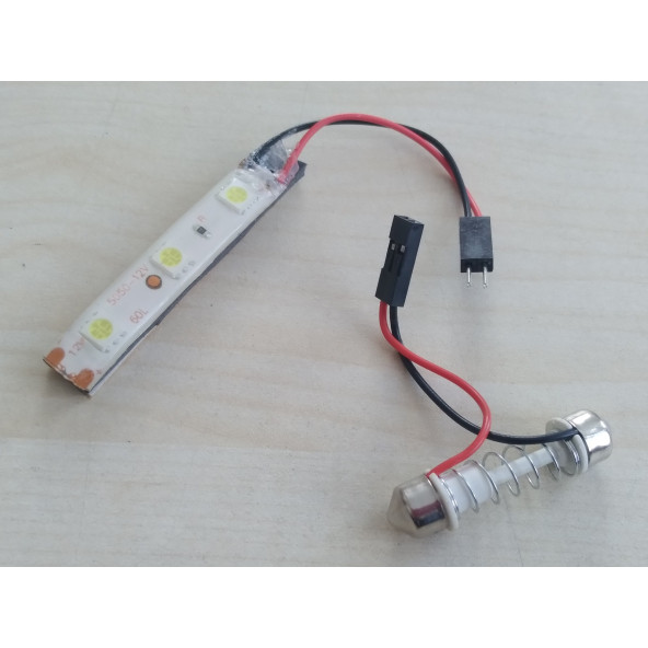 AYDINLATMA LEDİ 12V (5CM) (BEYAZ) SOFİT LED LAMBA, İÇ AYDINLATMA, TAVAN, BAGAJ LAMBASI - 2