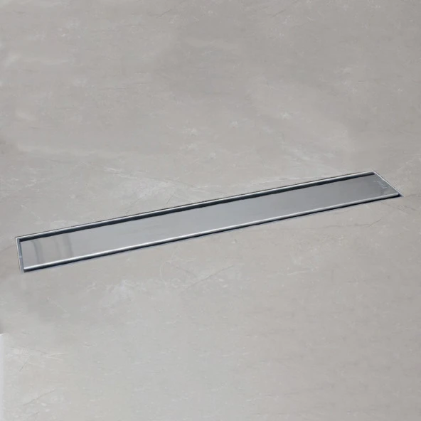 Sukar Line 4E Plain 40 cm Izgaralı Krom Duş Kanalı 1154-1034050-01 - 3