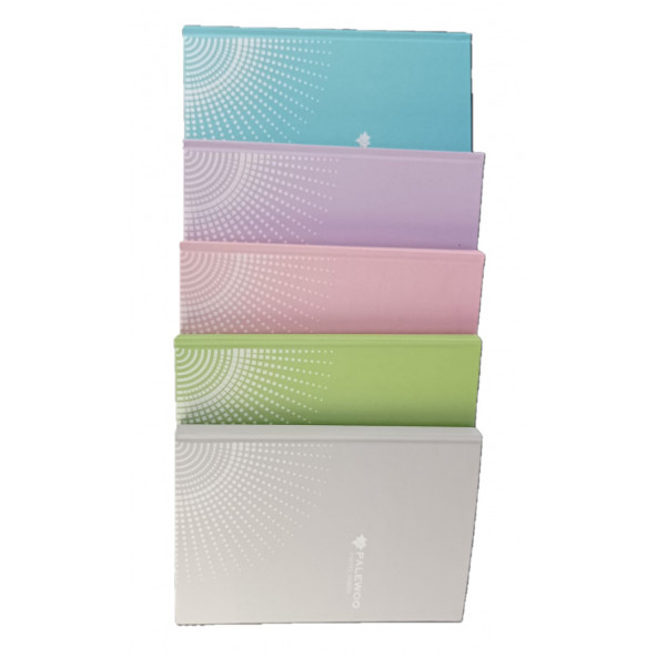 PALEWOO Pastel kapak (100 yaprak)(çizgili) ciltli defter