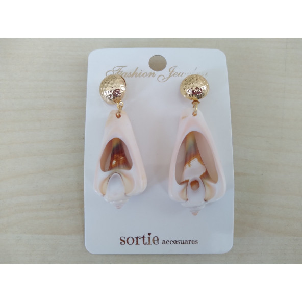 BAYAN KÜPESİ, YENİ SERİ EKONOMİK DENİZ KABUĞU KÜPE, KÜPE SETİ, Sortie Bayan Küpesi, - 2