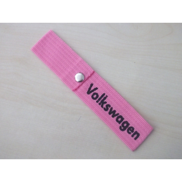 VOLKSWAGEN TAMPON ÇEKİ İPİ PEMBE VOLKSWAGEN TAMPON ASKISI TAMPON SÜSÜ - TAMPON DİLİ -TAMPON İPİ - 1