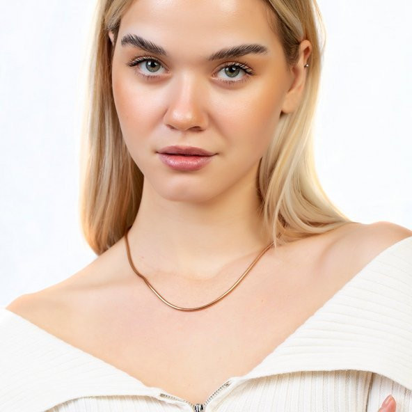 Nipora Rose Renk Çelik Kadın Pandora Kolye - 8