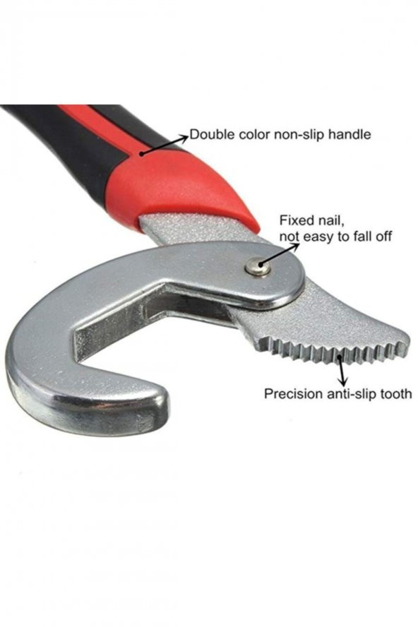 Çok Amaçlı Nano Grip Kurbağacık Akıllı Ingiliz Anahtarı Set 2li Set Kurbağacık Anahtarı - 7