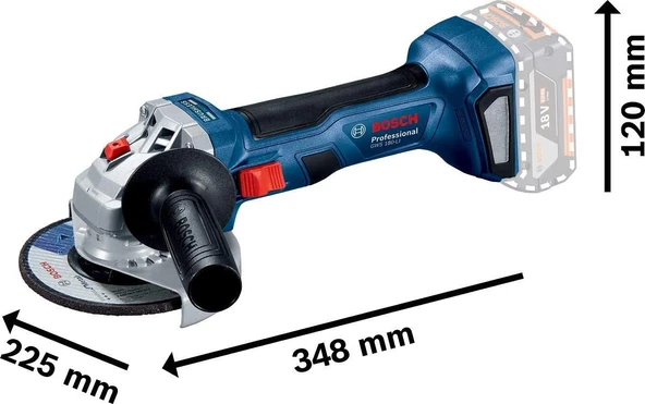 Bosch Professional GWS 180-LI Solo Taşlama Makinesi 115mm - Aküsüz - 2